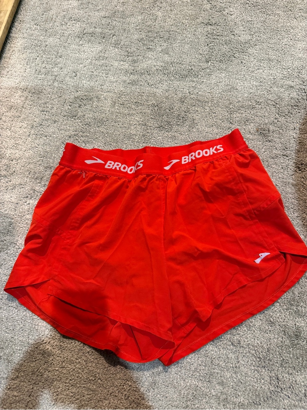 Brooks Red Women's Athletic Running Shorts